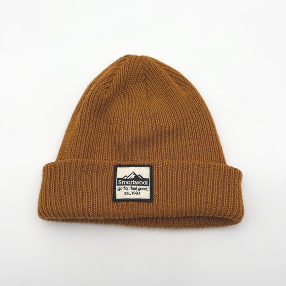 Smartwool Beanie Merino Wool Blend Men's Golden Brown Hat One Size EUC - Picture 1 of 3